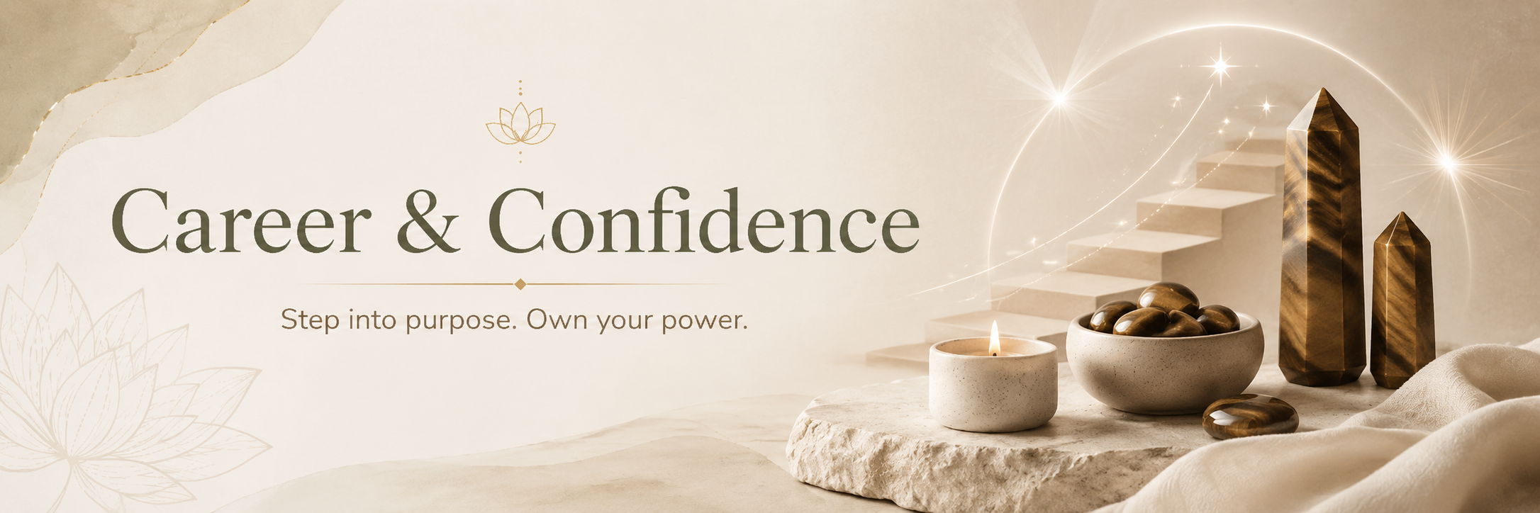 Career & Confidence crystals collection banner