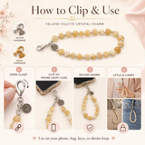 Maayam India Heart Phone Charm – Yellow Calcite premium packaging