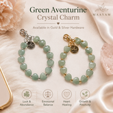 Heart Phone Charm – Green Aventurine — crystal charm for luck and prosperity — Maayam India