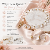 Heart Phone Charm – Clear Quartz close-up detail of natural crystals — Maayam India