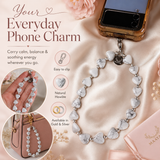 Maayam India Heart Phone Charm – Howlite premium packaging