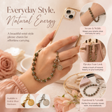 Heart Phone Charm – Unakite with genuine heart-shaped Unakite — Maayam India