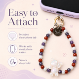 Grounded Intuition Phone Charm (Moonstone + Red Jasper + Amethyst)