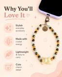 Abundance Magnet Phone Charm (Pyrite + Citrine + Green Aventurine + Tiger Eye)
