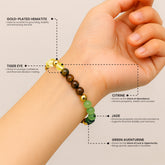 Dhan Yog bracelet on wrist for wealth and abundance — Maayam India