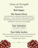 Stone of Strength Bracelet (Red Jasper)
