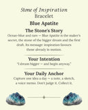 Stone of Inspiration Bracelet (Blue Apatite)