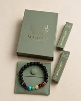 7 Chakra Bracelet with Lava Stone