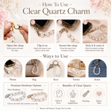Maayam India Heart Phone Charm – Clear Quartz premium packaging