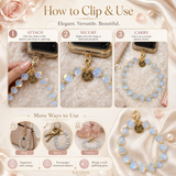 Maayam India Heart Phone Charm – Opalite premium packaging