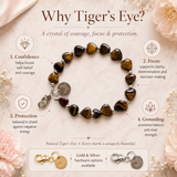 Maayam India Heart Phone Charm – Tiger Eye premium packaging