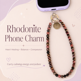 Compassion Phone Charm (Rhodonite)