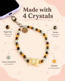 Abundance Magnet Phone Charm (Pyrite + Citrine + Green Aventurine + Tiger Eye)