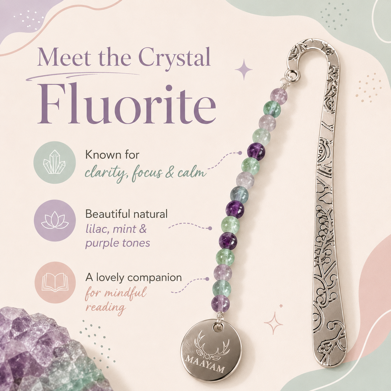 Fluorite Crystal Bookmark