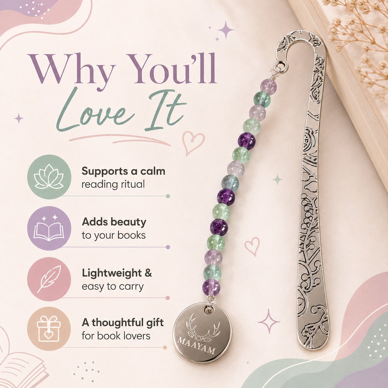 Fluorite Crystal Bookmark