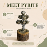 Mini Pyrite Tree for Office Desk