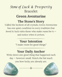 Stone of Luck & Prosperity Bracelet (Green Aventurine)