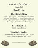 Stone of Abundance Bracelet (Raw Pyrite)