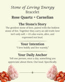Stone of Loving Energy (Rose Quartz + Carnelian)