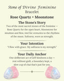 Stone of Divine Feminine Bracelet (Rose Quartz + Moonstone)