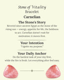 Stone of Vitality Bracelet (Carnelian)
