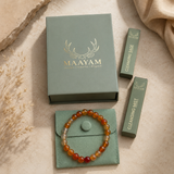 Carnelian bracelet sacral chakra crystal — Maayam India