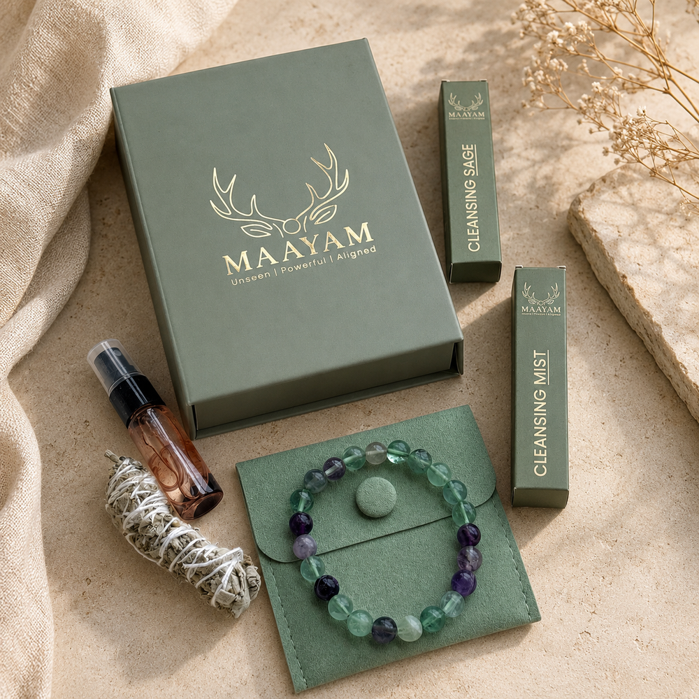 Multi Fluorite bracelet for study focus and academic success — Maayam India