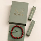 Red Jasper bracelet for strength and grounding — Maayam India