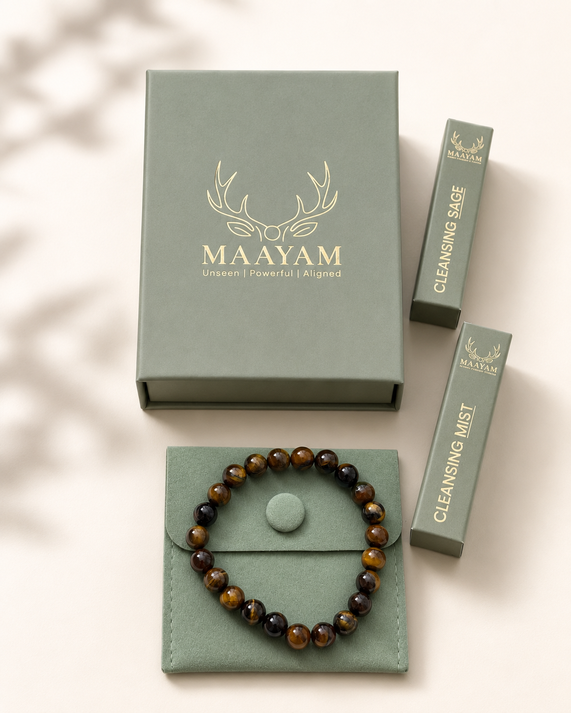 Tiger Eye bracelet for confidence and career success — Maayam India