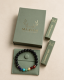 7 Chakra Lava Stone bracelet to balance all energy centres — Maayam India