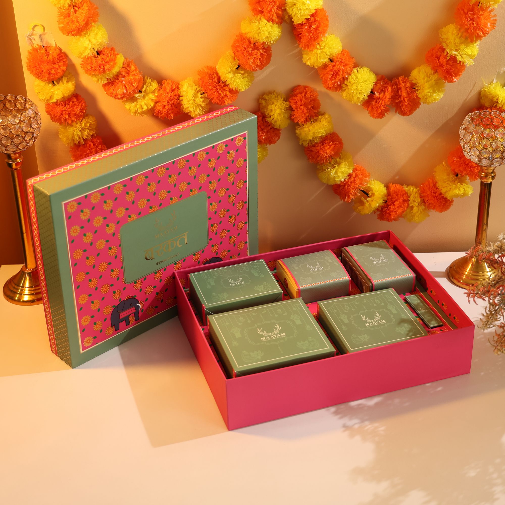 Maayam Barkat Diwali Box – 7-Step Lakshmi Puja Ritual Gift Box